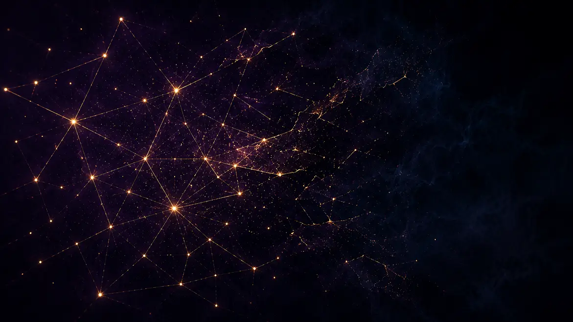 Golden constellation lines dissolving into dark blue mist, representing water sign zodiac signs disappearing emotionally in relationships
